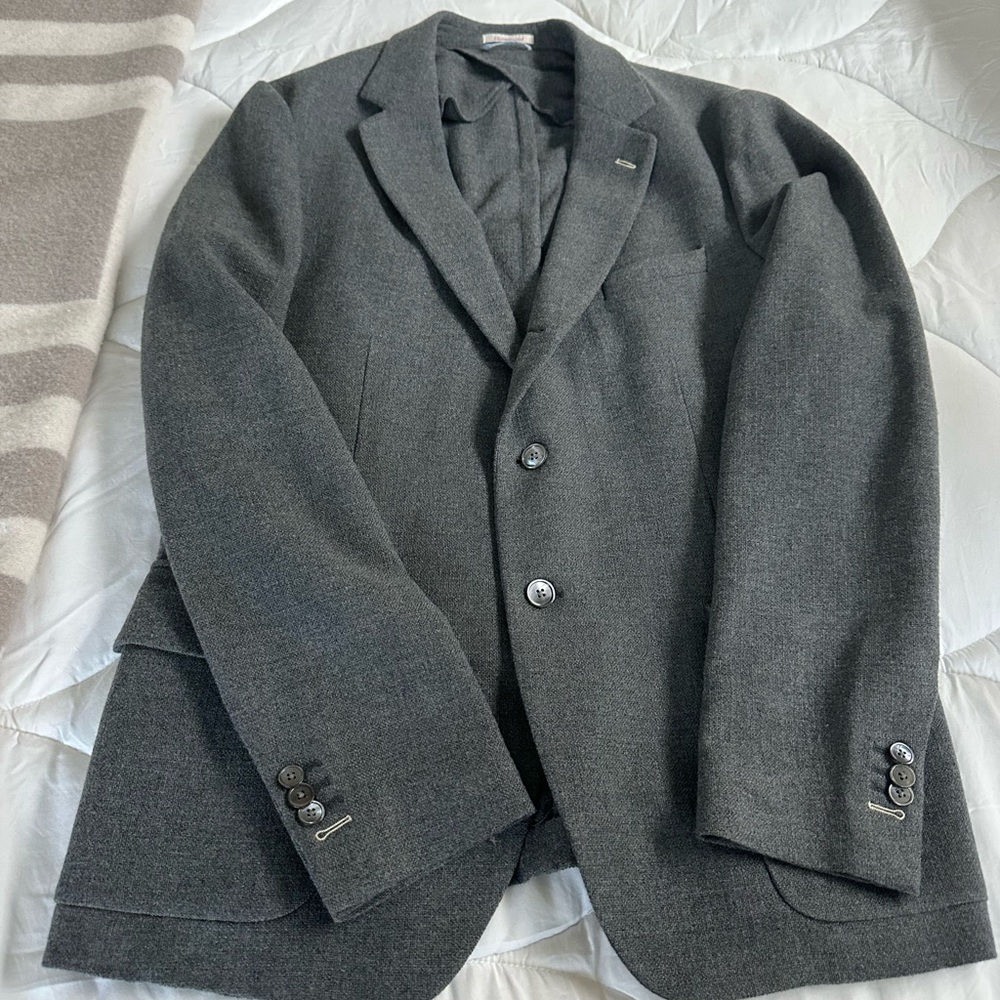 Gant Men's Dark Gray Wool Sport Coat Blazer
